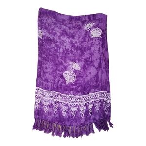 Isla girl purple white Hawaii Fringe Saring indonesia